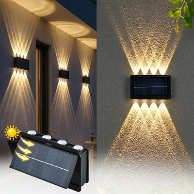 1pc 4/6/8-Head LED Solar Wall Lamp