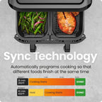 6 Quart Dual Basket Air Fryer