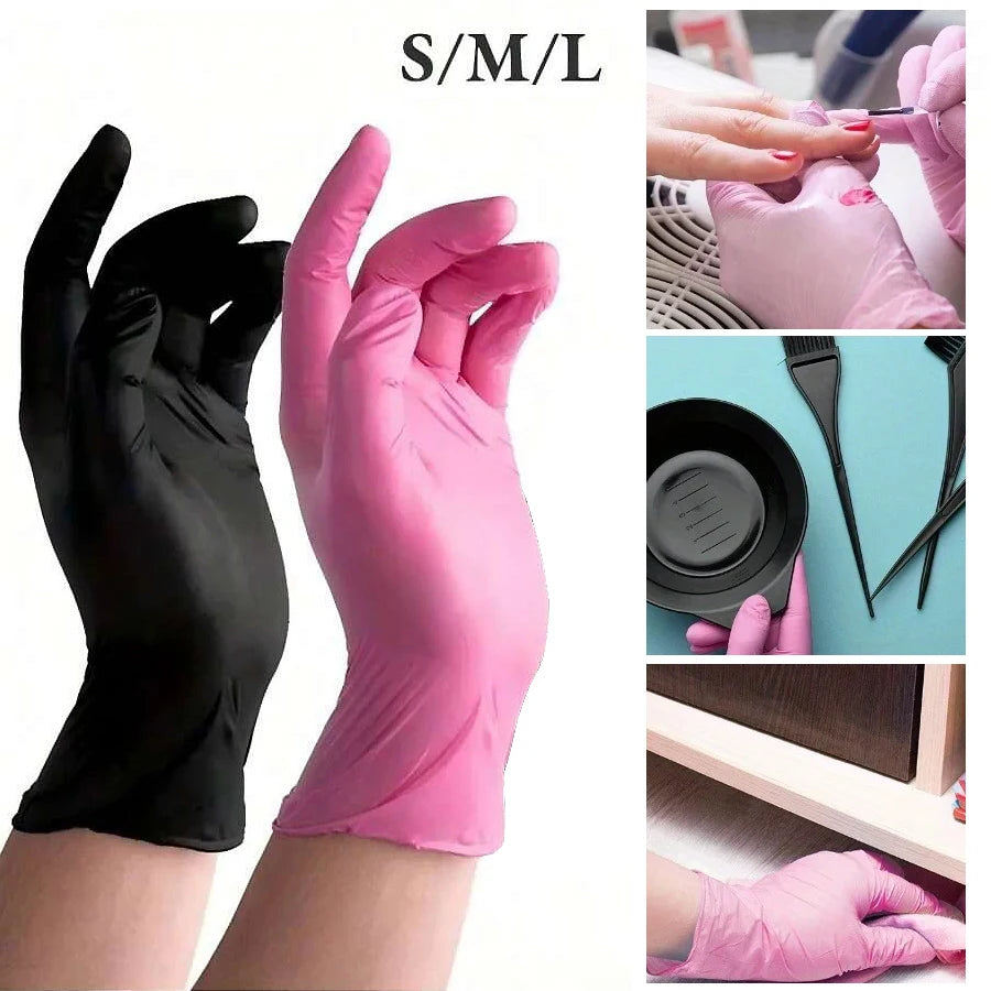 20/50Pcs Disposable Nitrile Gloves, Latex Free