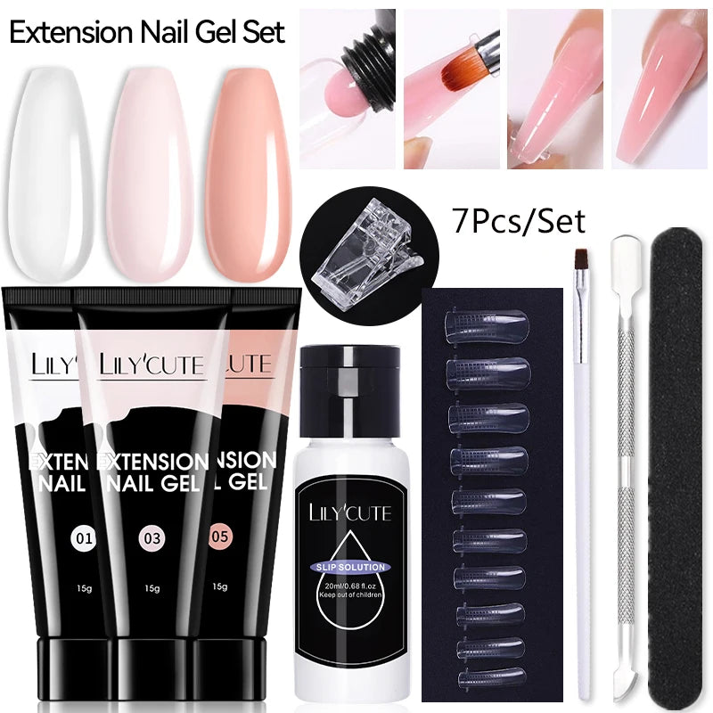 7Pcs/Set  Quick Nail Gel