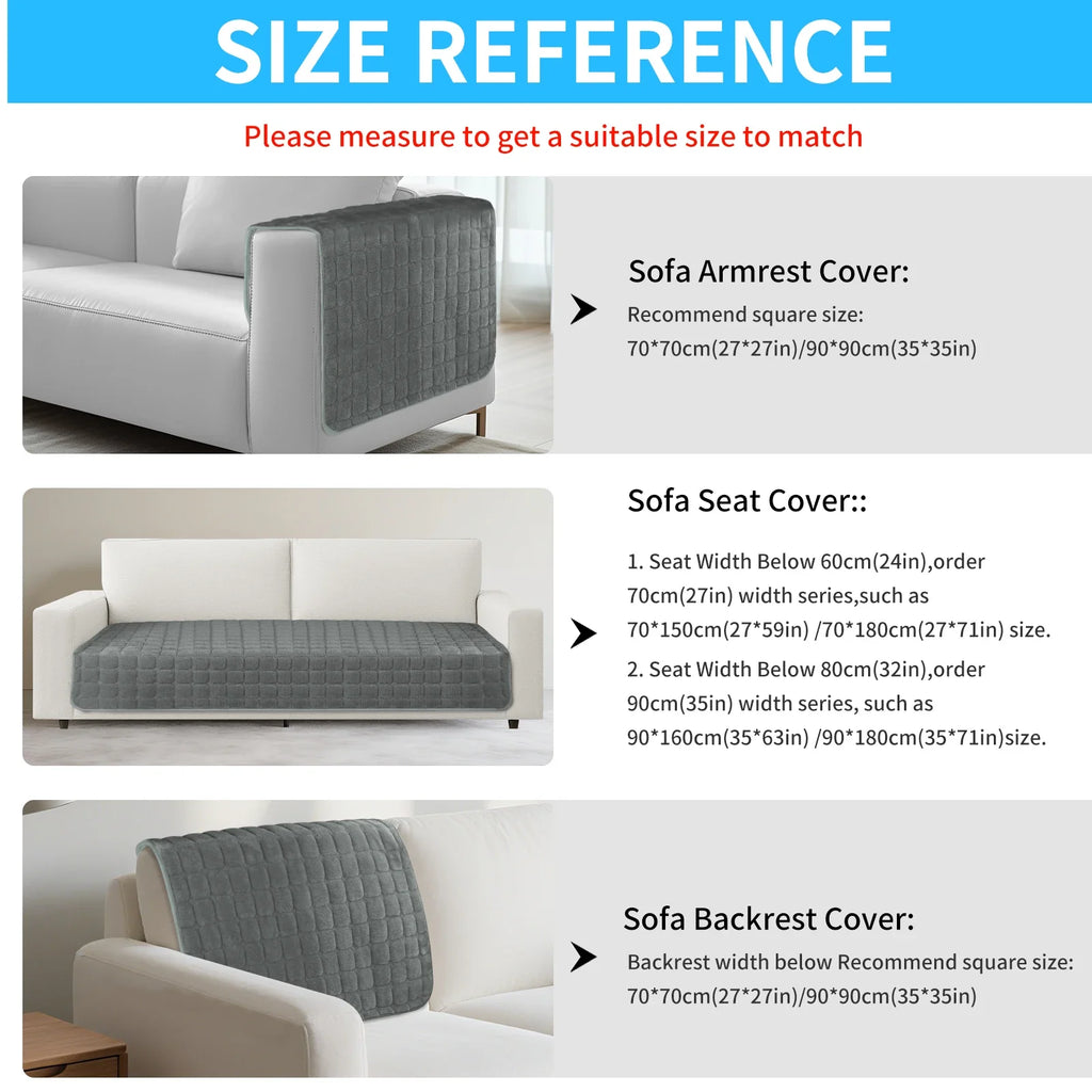 Flannel Quilted Sofa Covers