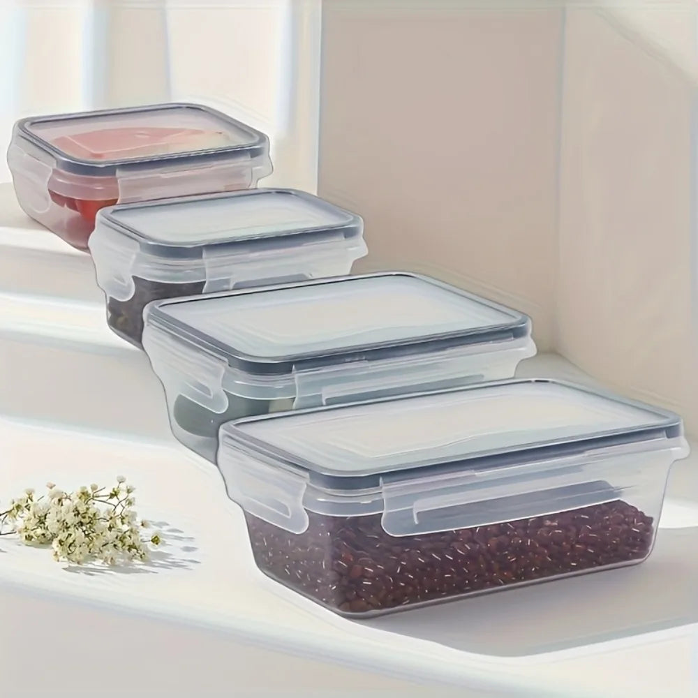 8-PC Food Containers / Locking Lids