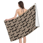 Dachshund Dog Beach Towel