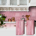Self adhesive pink wall tiles
