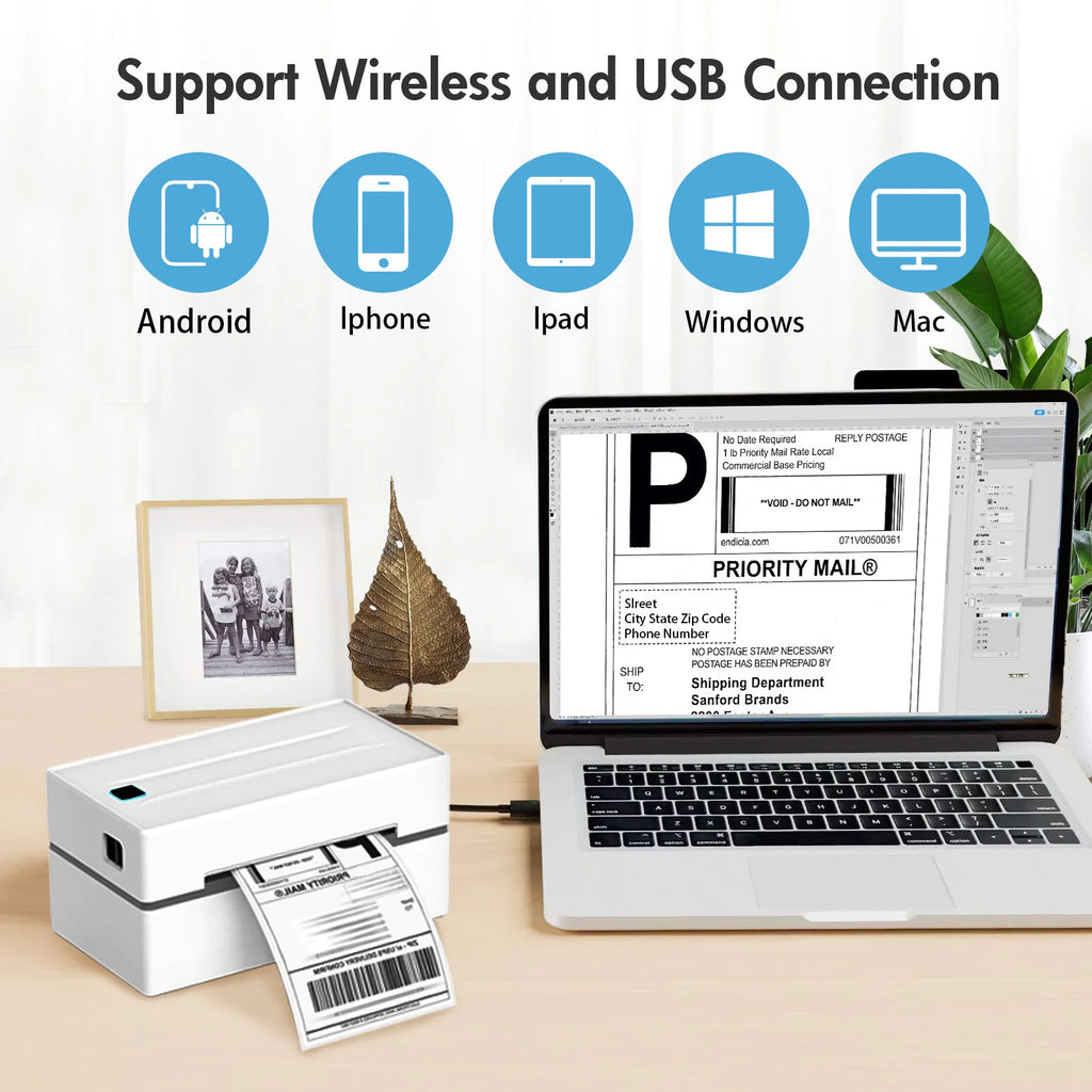 Thermal Label Printer / No Ink Required