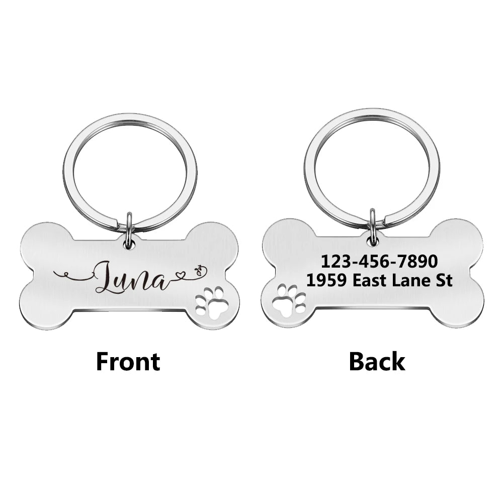 Customized Collar With Name Tag