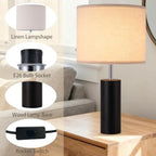 23.5" Wood Lamps(2)