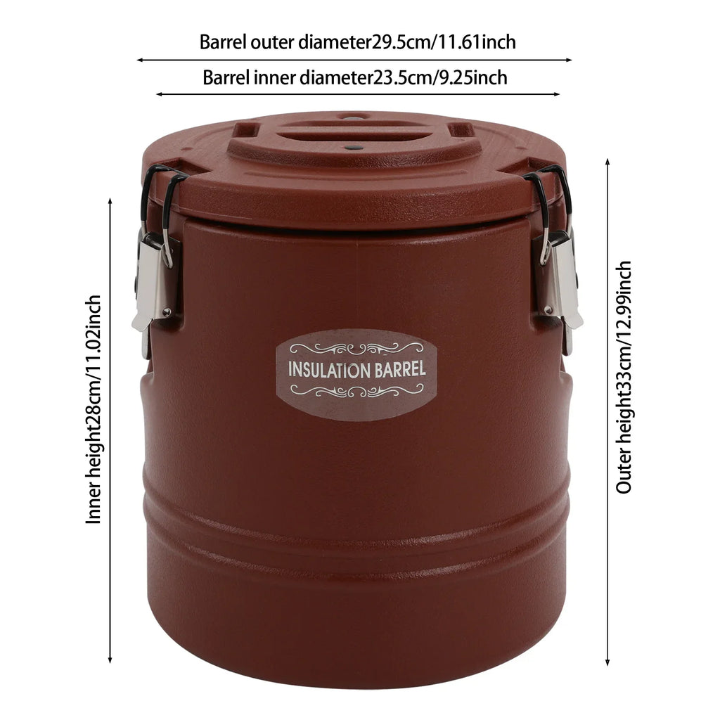 Insulated Bucket Stainless Steel , PE/PU Foam, Round