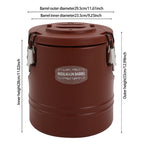 Insulated Bucket Stainless Steel , PE/PU Foam, Round