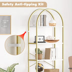 5 Tier Wooden Bookcase