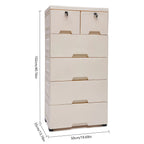 6 Drawers Dresser, Tall, Wood