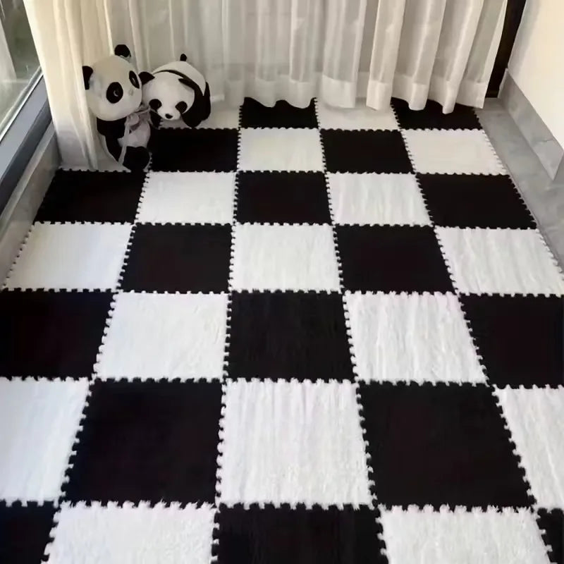 Soft Plush Puzzle Interlocking Foam Rug