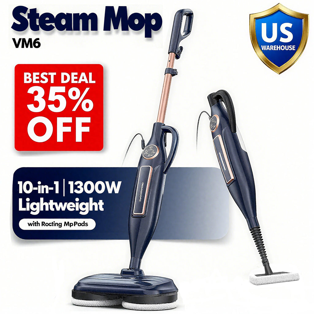 Steam Mop Cleaner with Rotating Pad