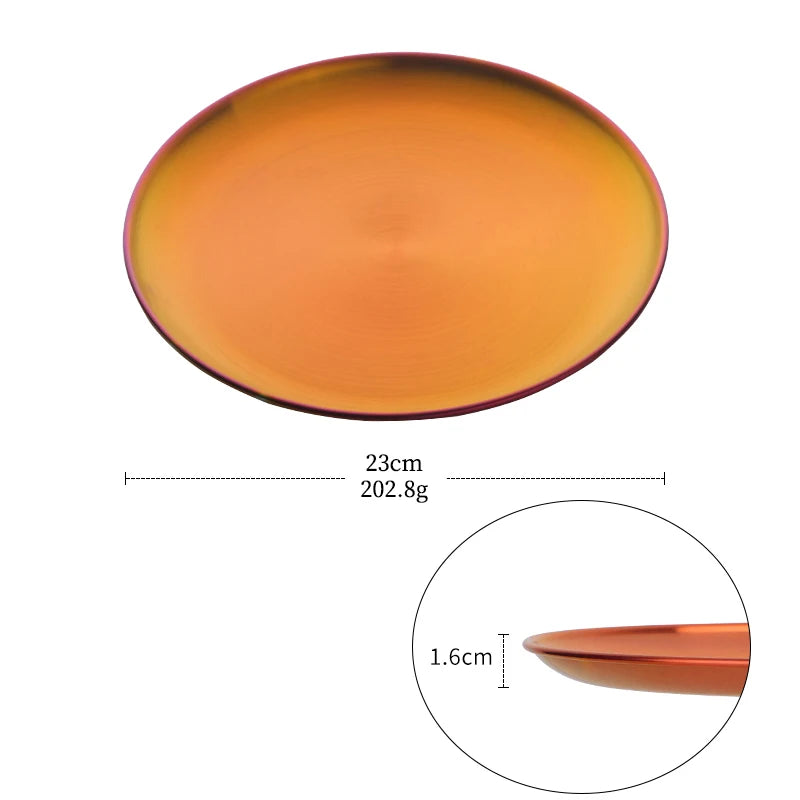 Stainless Steel Dinner Plates
