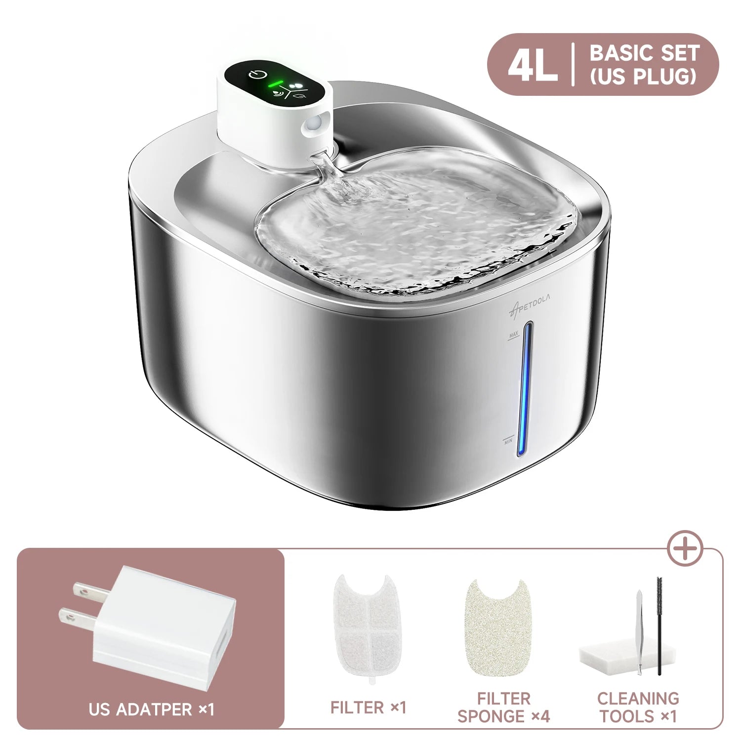 Wireless Pet Water Fountain/ Auto Sensor