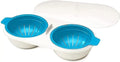 One Set DOUBLE  Microwave Egg Poacher