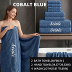 80in*40in/ 8pc. Microfiber Towel Set