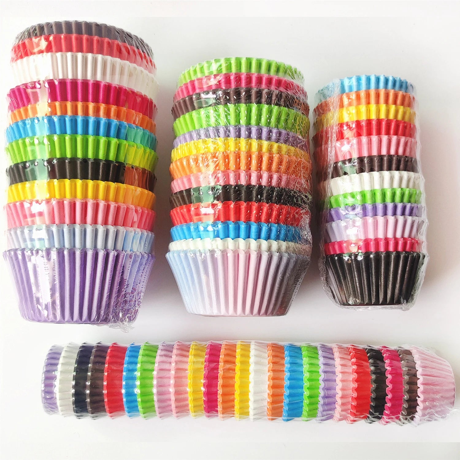300 pcs Mixed Color Silicone Cupcakes Liners