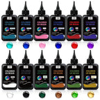 12-Color Solid-Color UV Resin Set