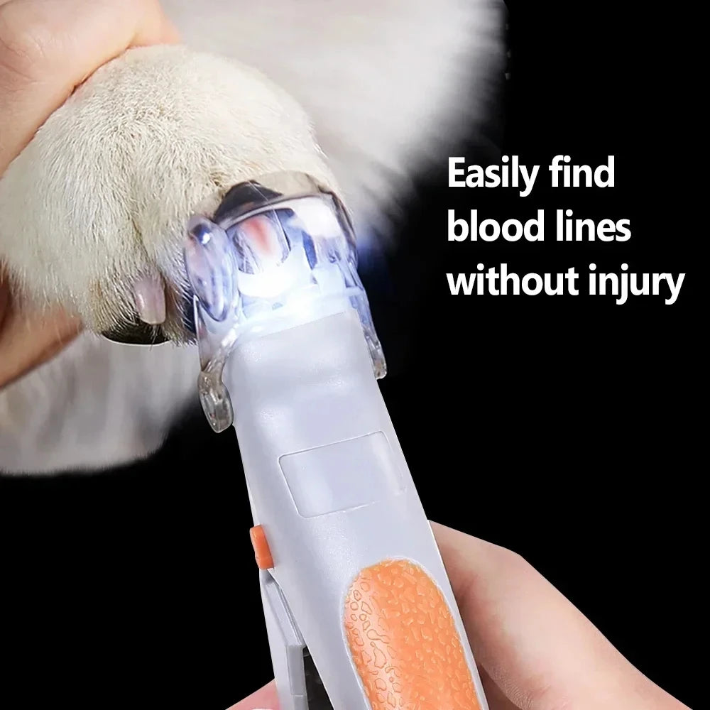 Professional Pet Nail Clipper Scissors, LED Light