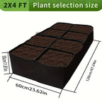 128 Gallon, 3x6FT Breathable Raised Beds