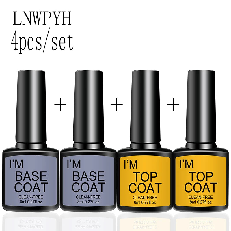 4 Pc, Top, Base Coat Gel  Kit