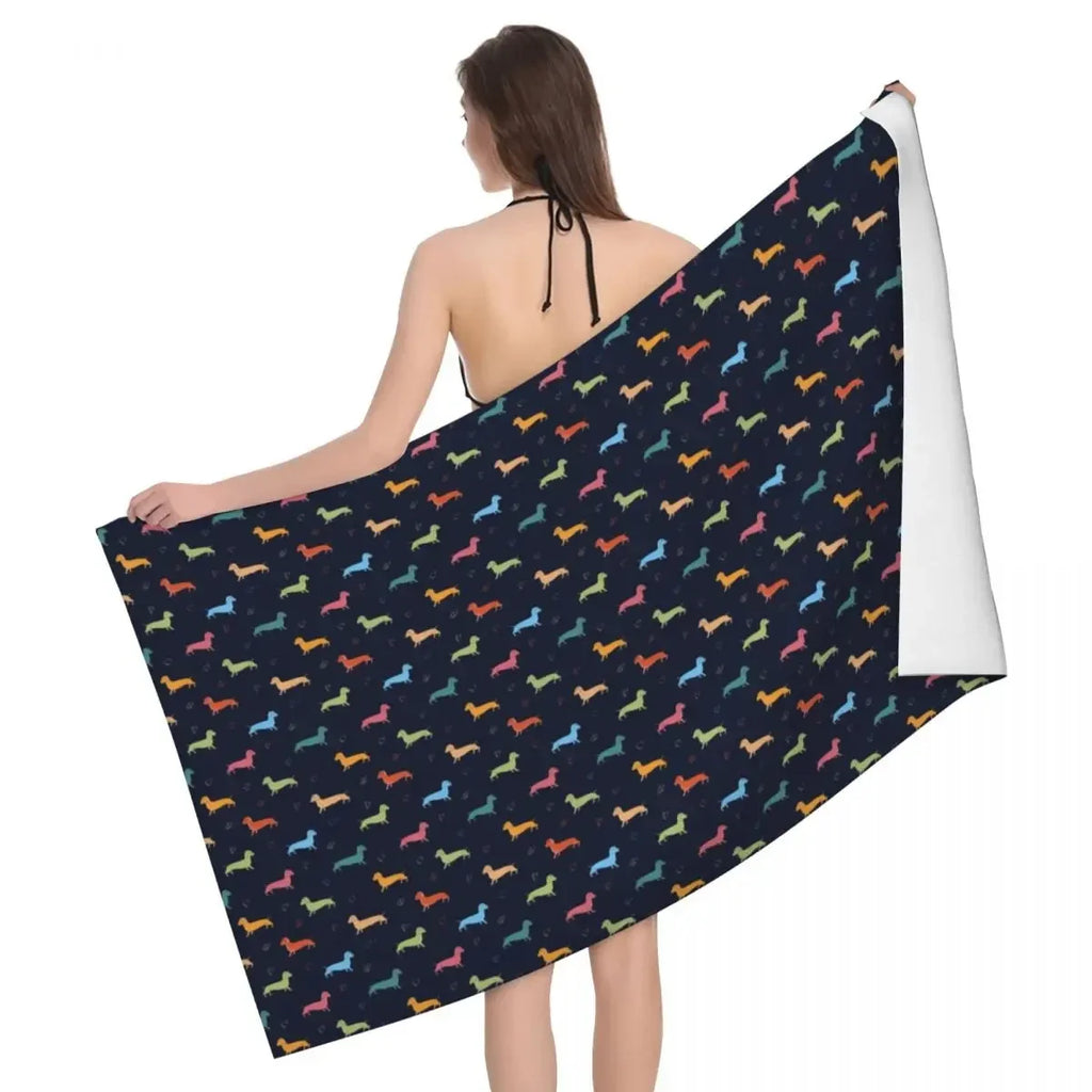 Dachshund Dog Beach Towel