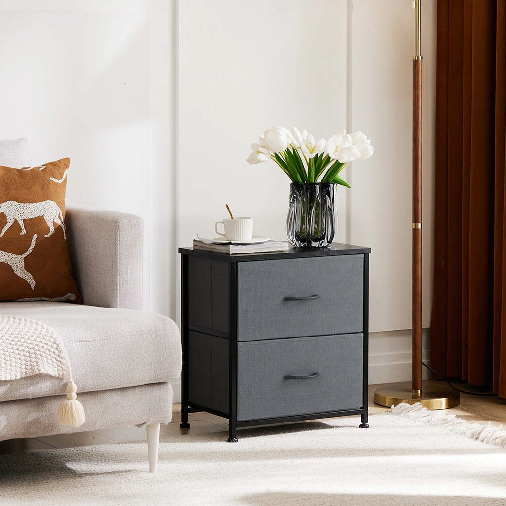 Cabinet / Set of 2 Fabric Drawers