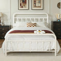 HOOMIC Metal Bed Frame With Iron Headboard/Footboard,