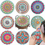 8pc/sets Diamond Painting Coasters