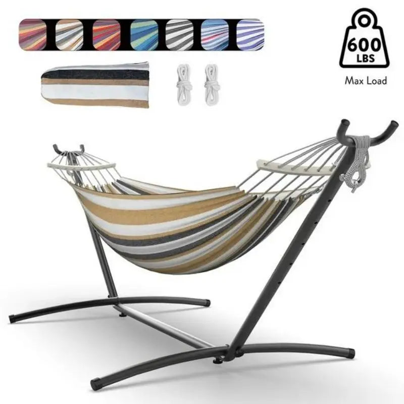 Hammock with Adjustable Stand, 600lb Capacity