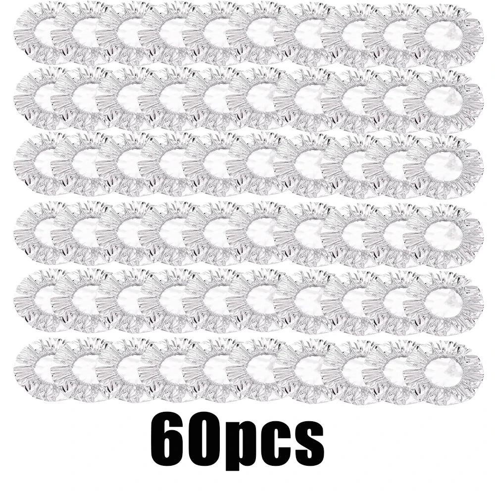 10-60pcs Reusable Aluminum Foil Cover