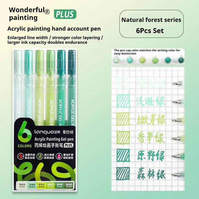 6/24/36/54/72/90 Colors Acrylic Painting Pens