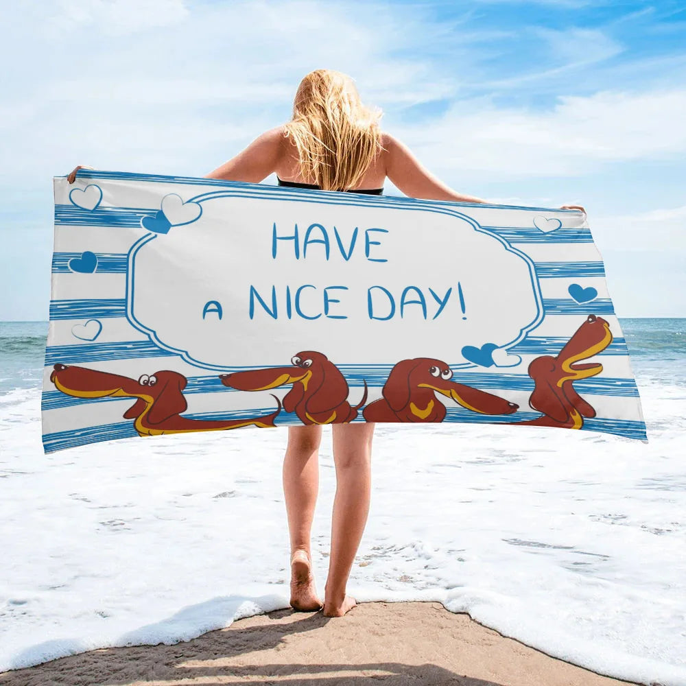 Dachshund Beach Towel