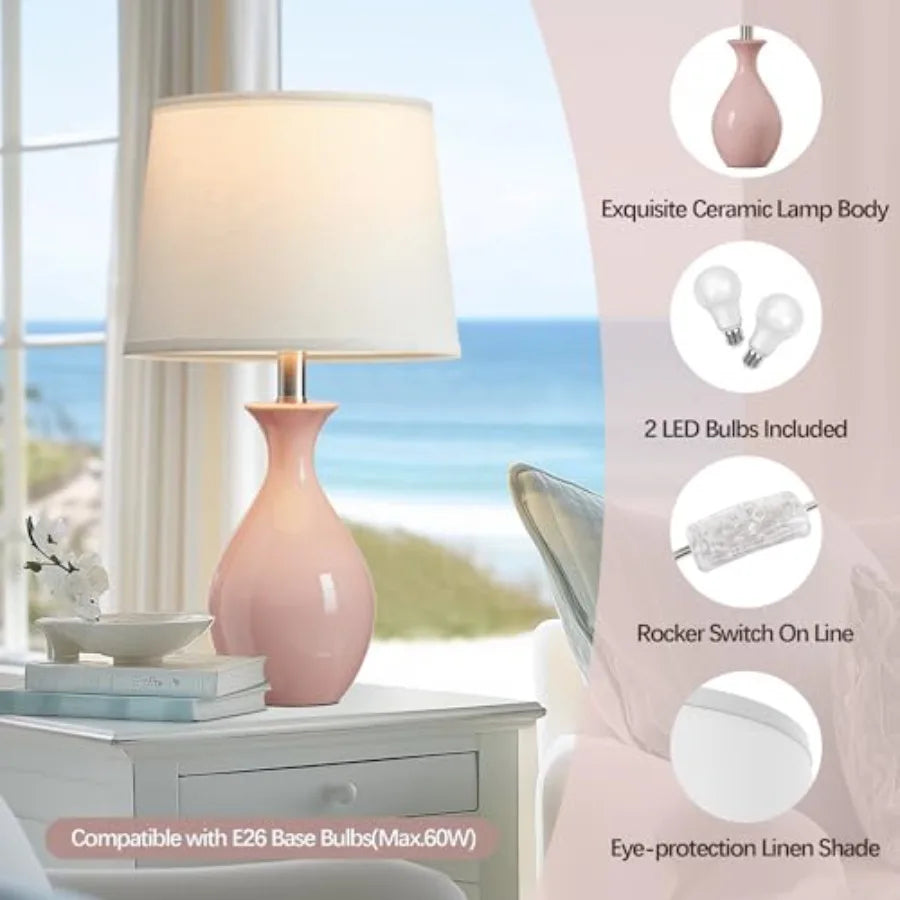 (2) Modern Ceramic Lamps