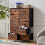 Bedside Table / 10 Fabric Drawers