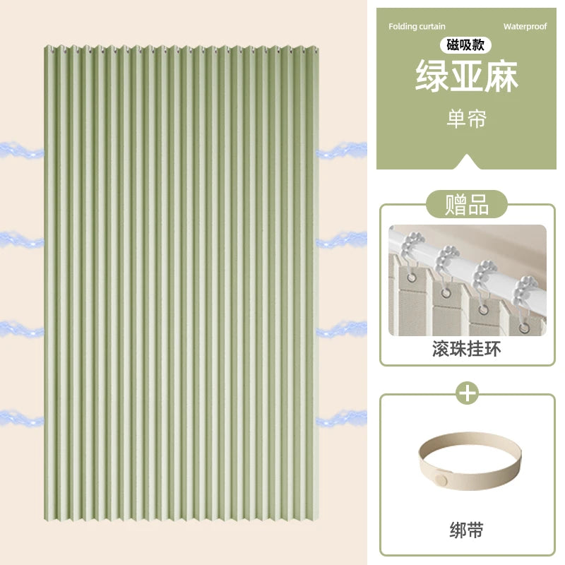 Foldable Shower Curtain/ Accordion Design