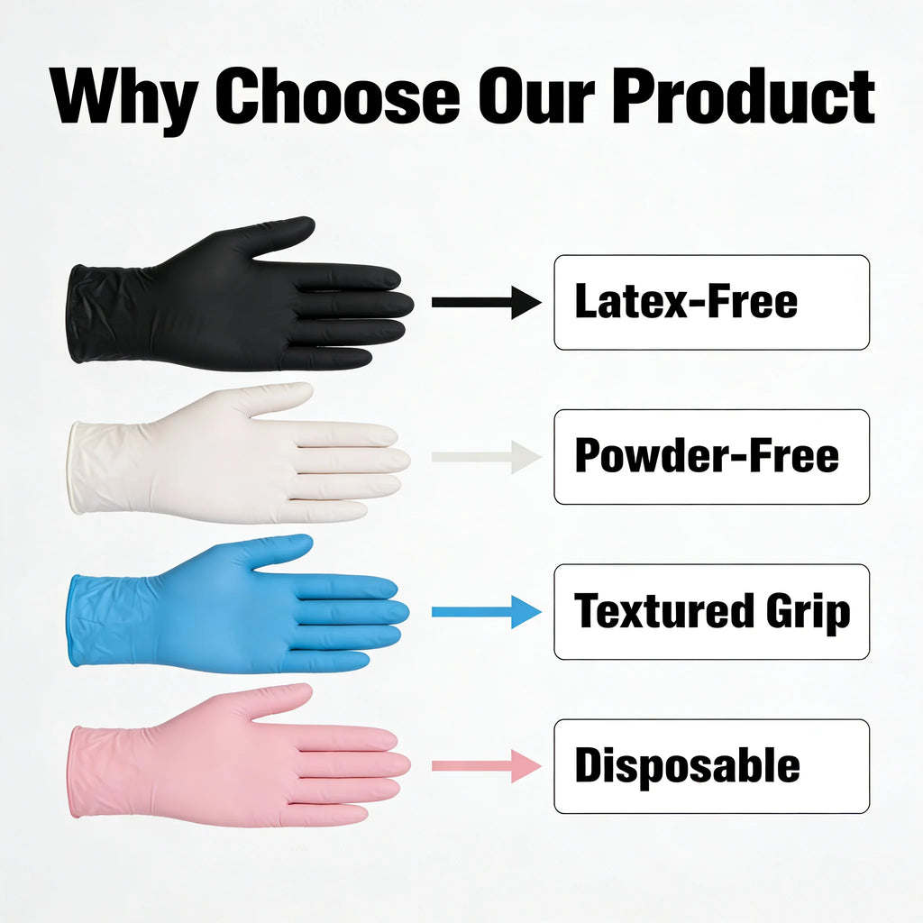 100 PCS Nitrile Gloves