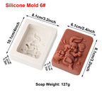 Rabbit Silicone Mold Bunny with Flower