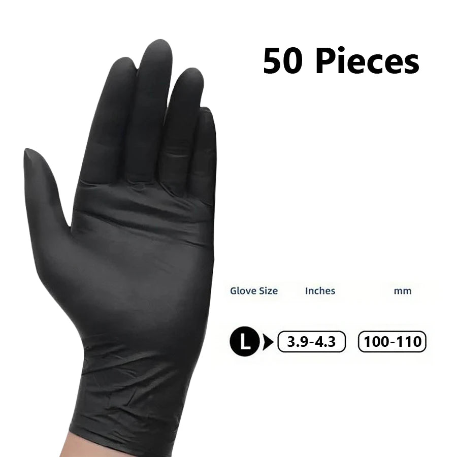 20/50Pcs Disposable Nitrile Gloves, Latex Free