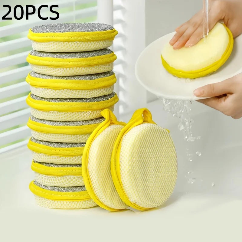 10/20/50PCS Double Side Dishwashing Sponge
