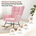 Teddy Upholstered Saucer Rocking Chair