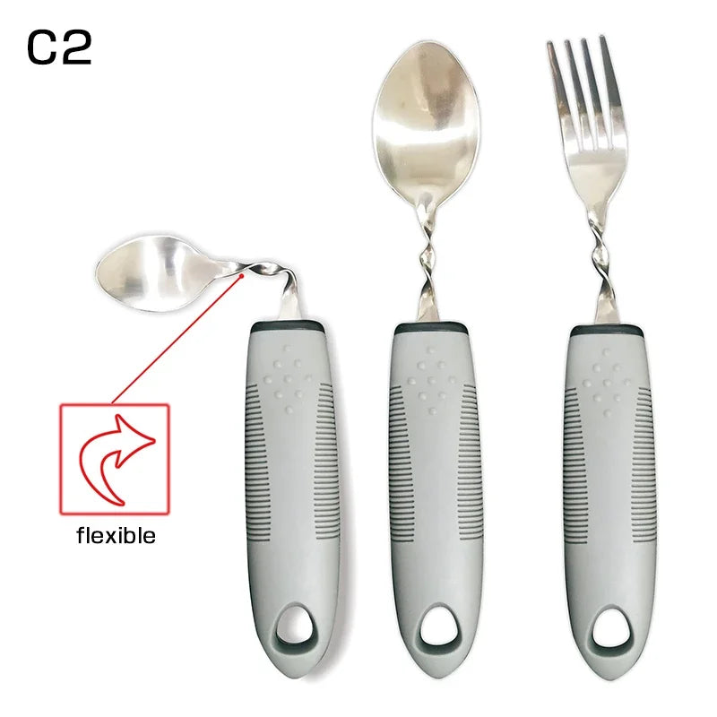 3/4/5Pcs/Set Elderly Adaptive Utensils