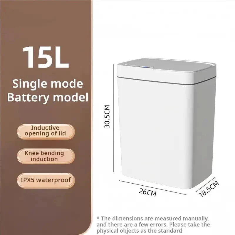 Sensor Trash Can White 15L/ Touchless