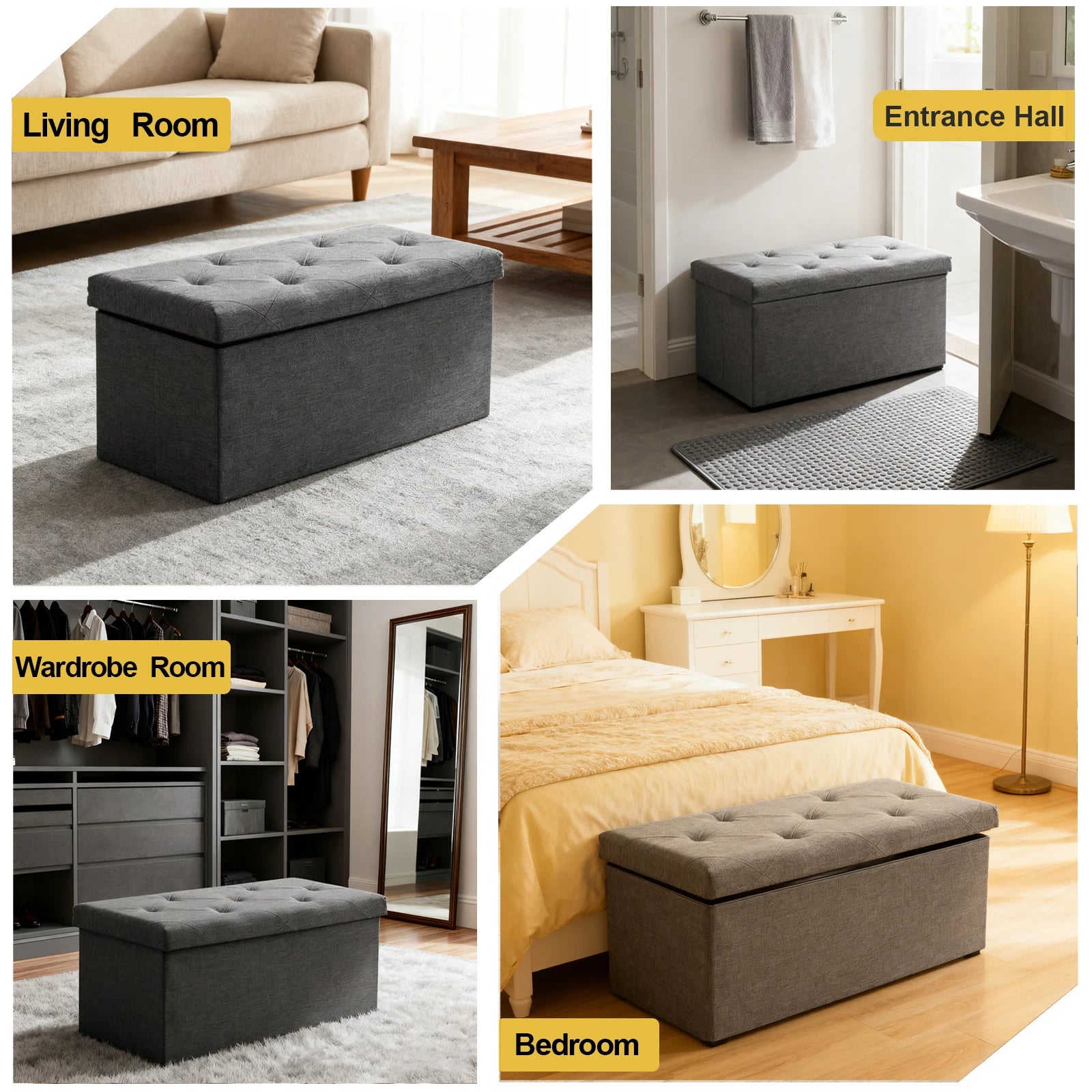 Storage Ottoman Bench