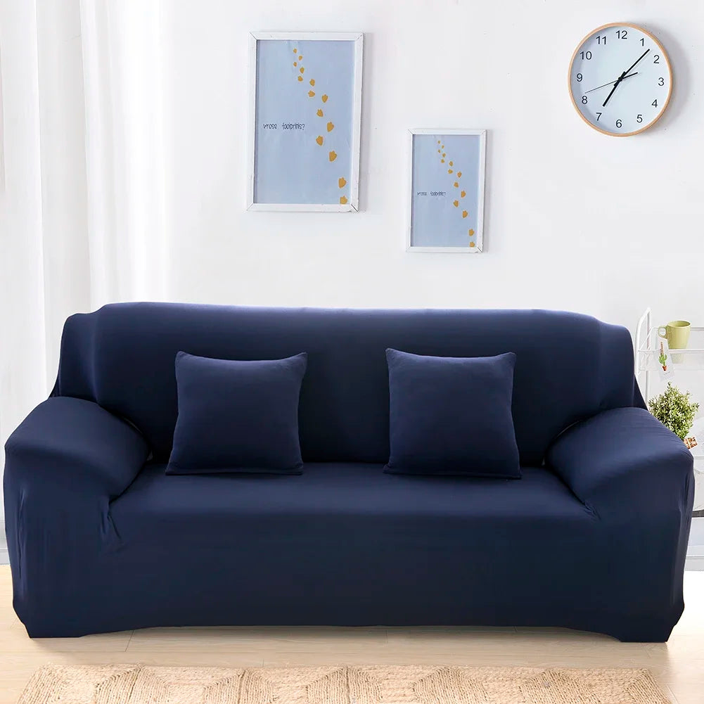 Solid Color Sofa Covers, Elastic