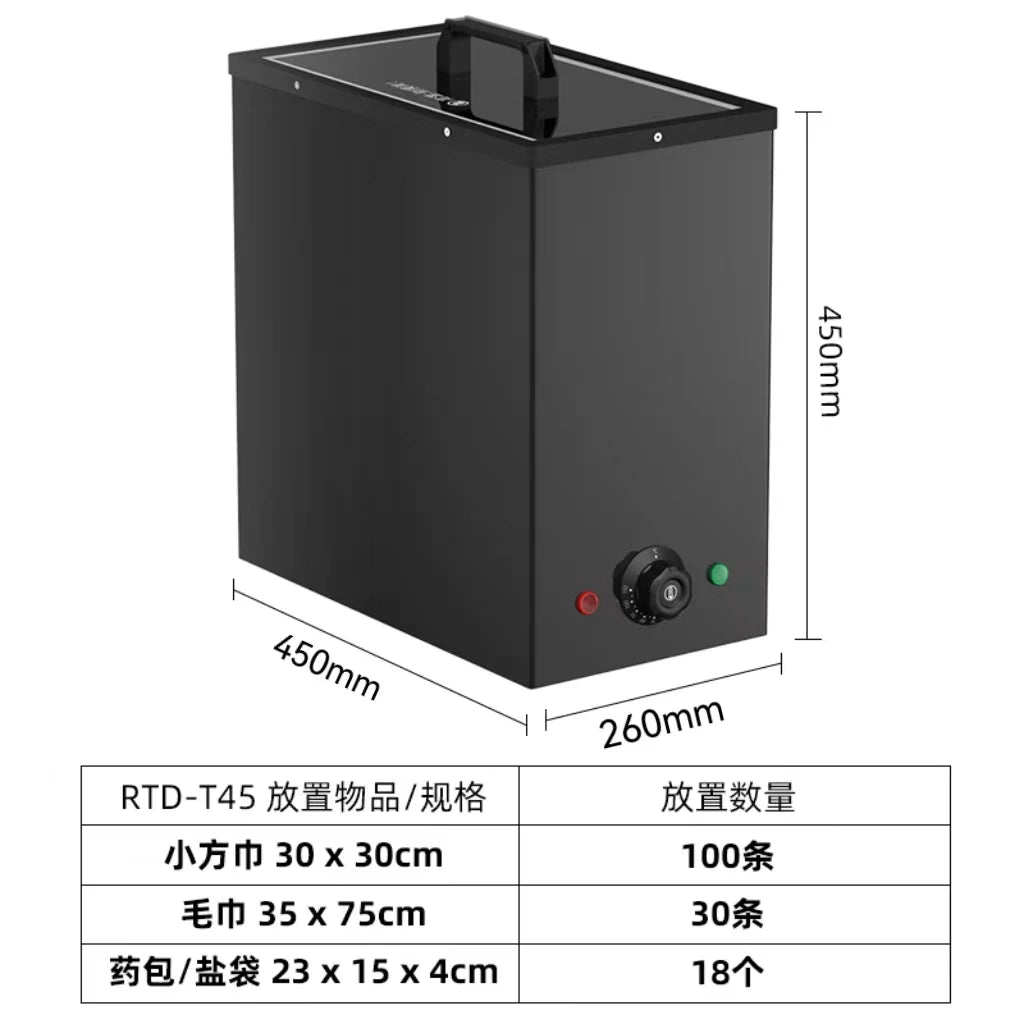 Towel heating cabinet