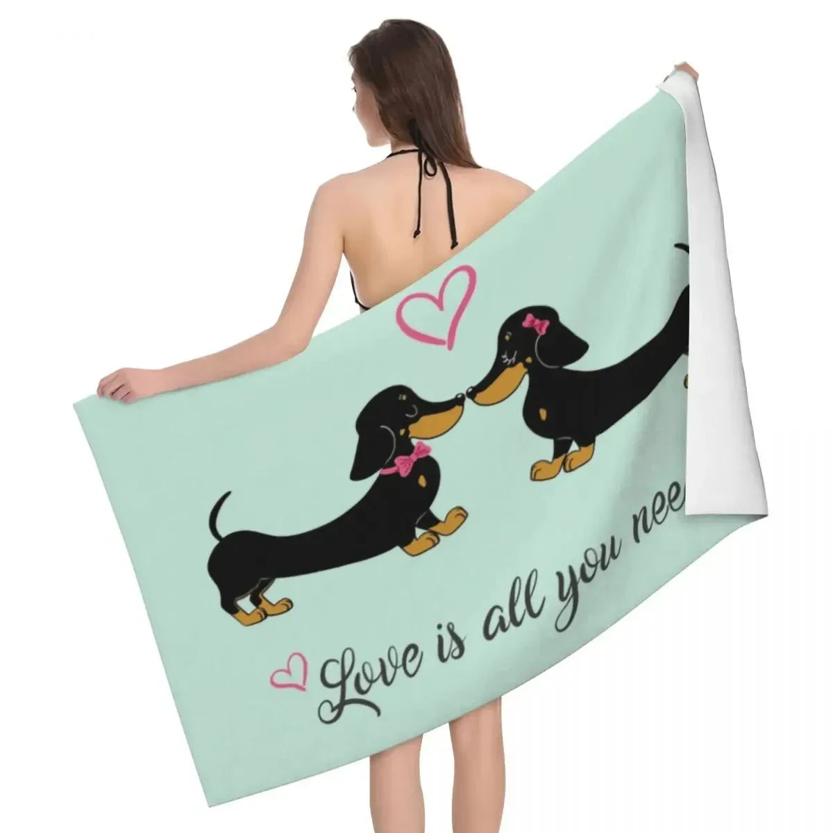 Dachshund Dog Beach Towel