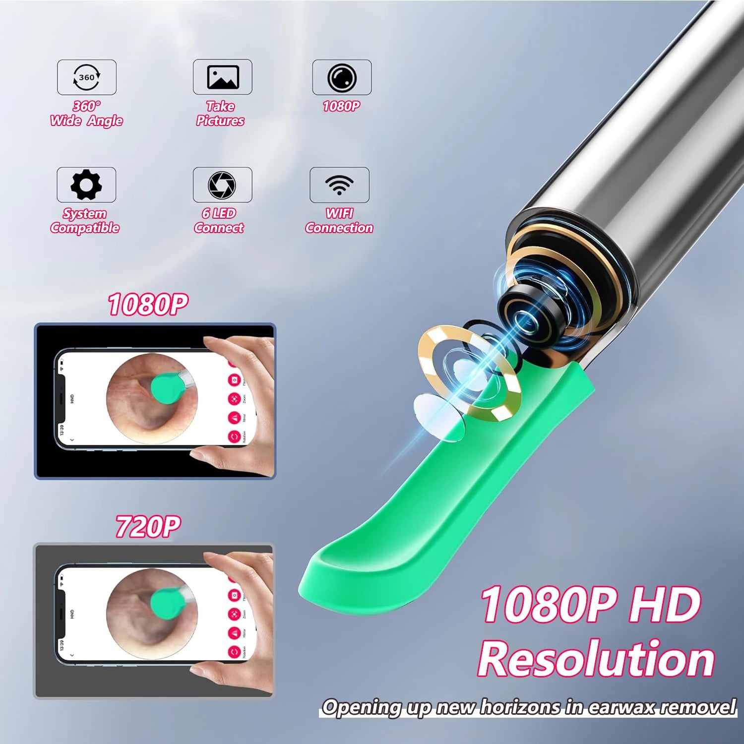 Otoscope Endoscope Mini Camera