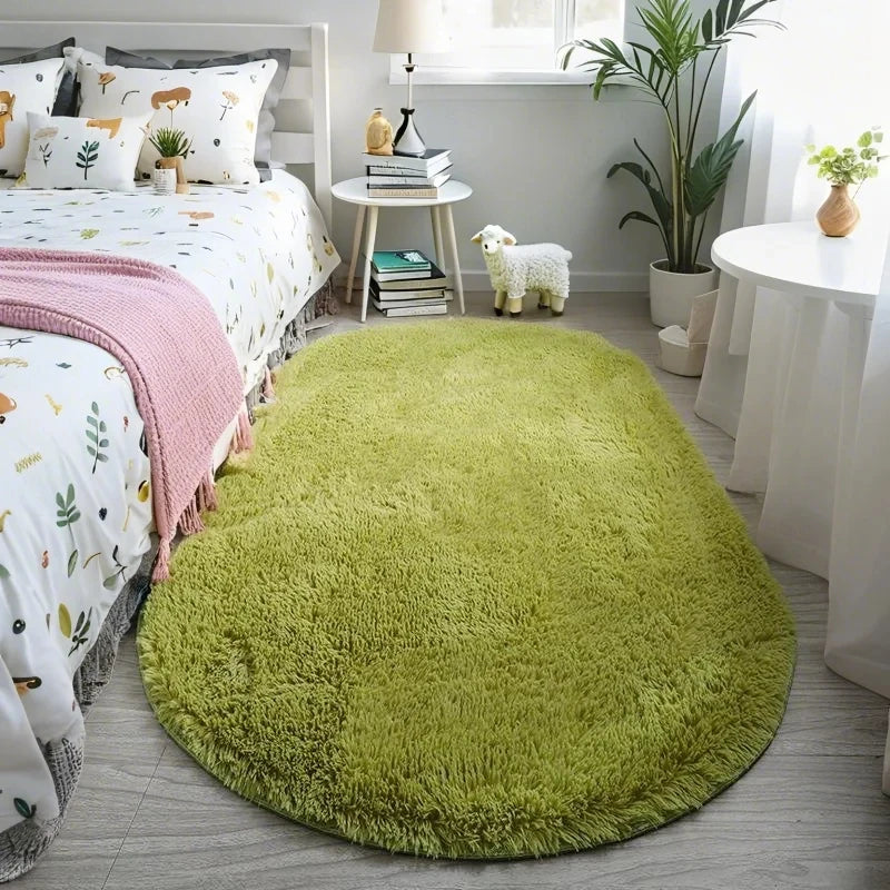 Oval Carpet Rug, Non-Slip